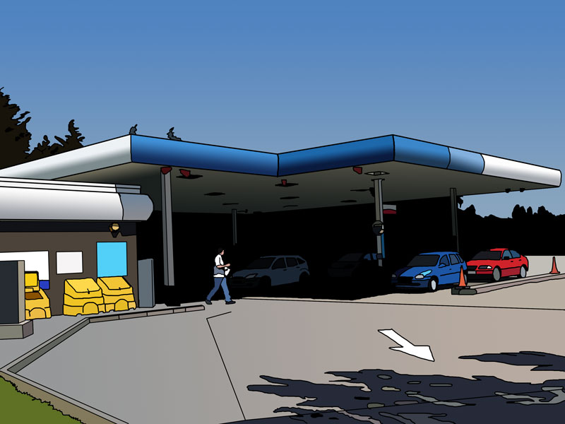 garage digital artwork