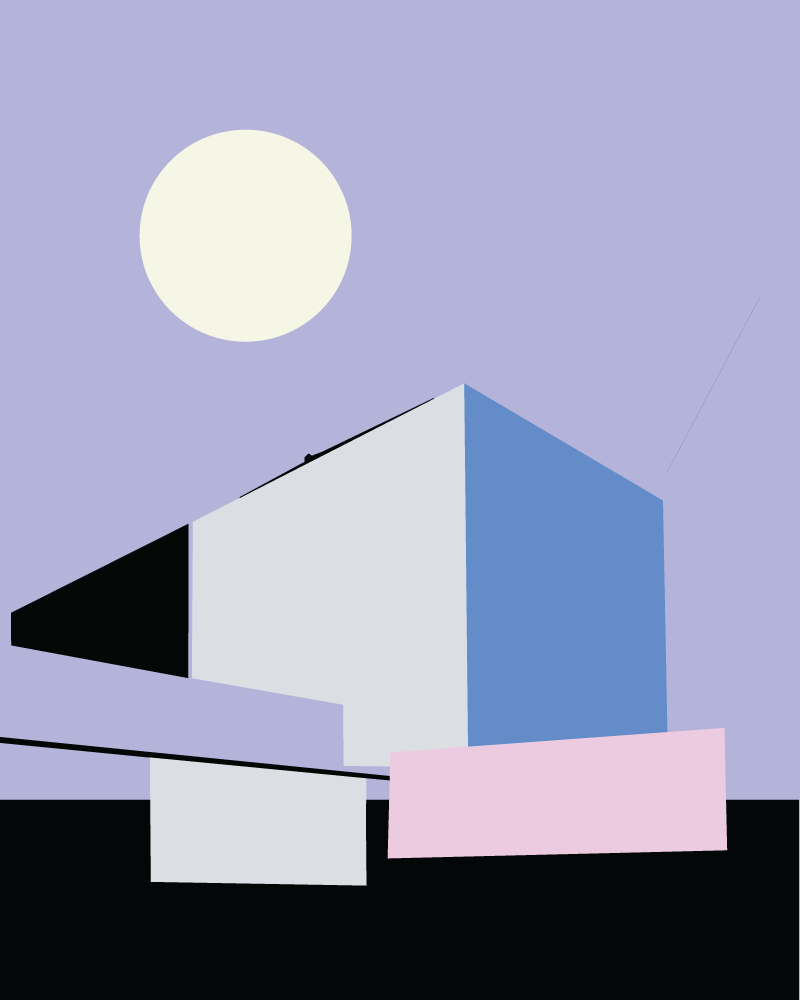 minimalist building Artwork