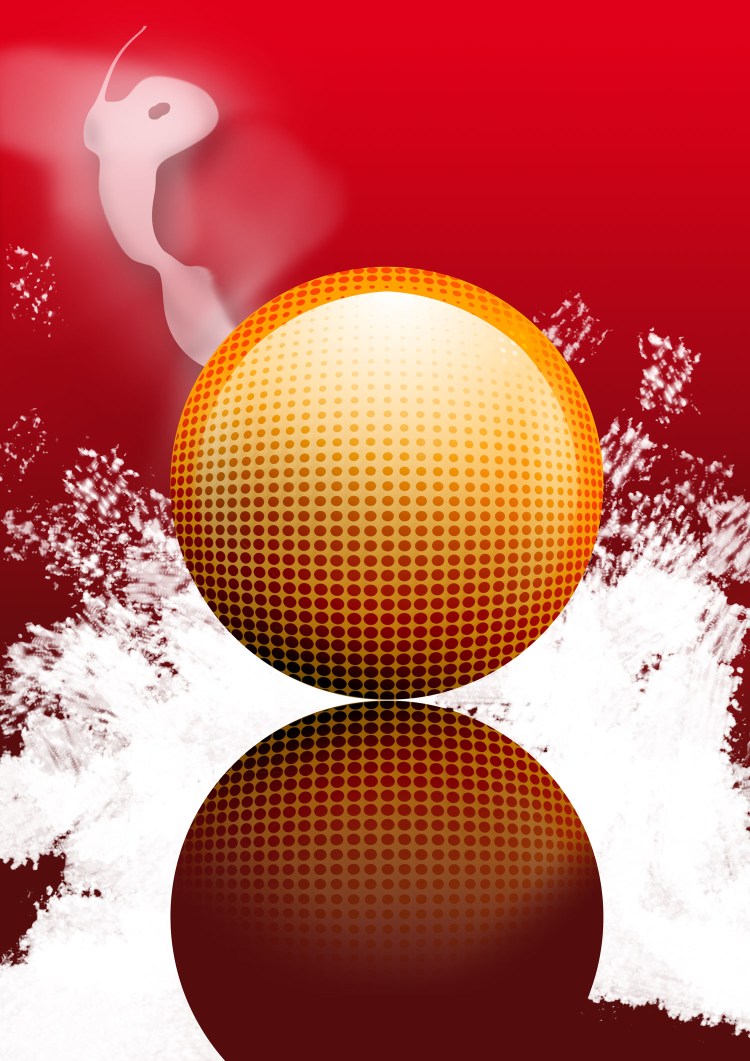 smoke ball digital artwork