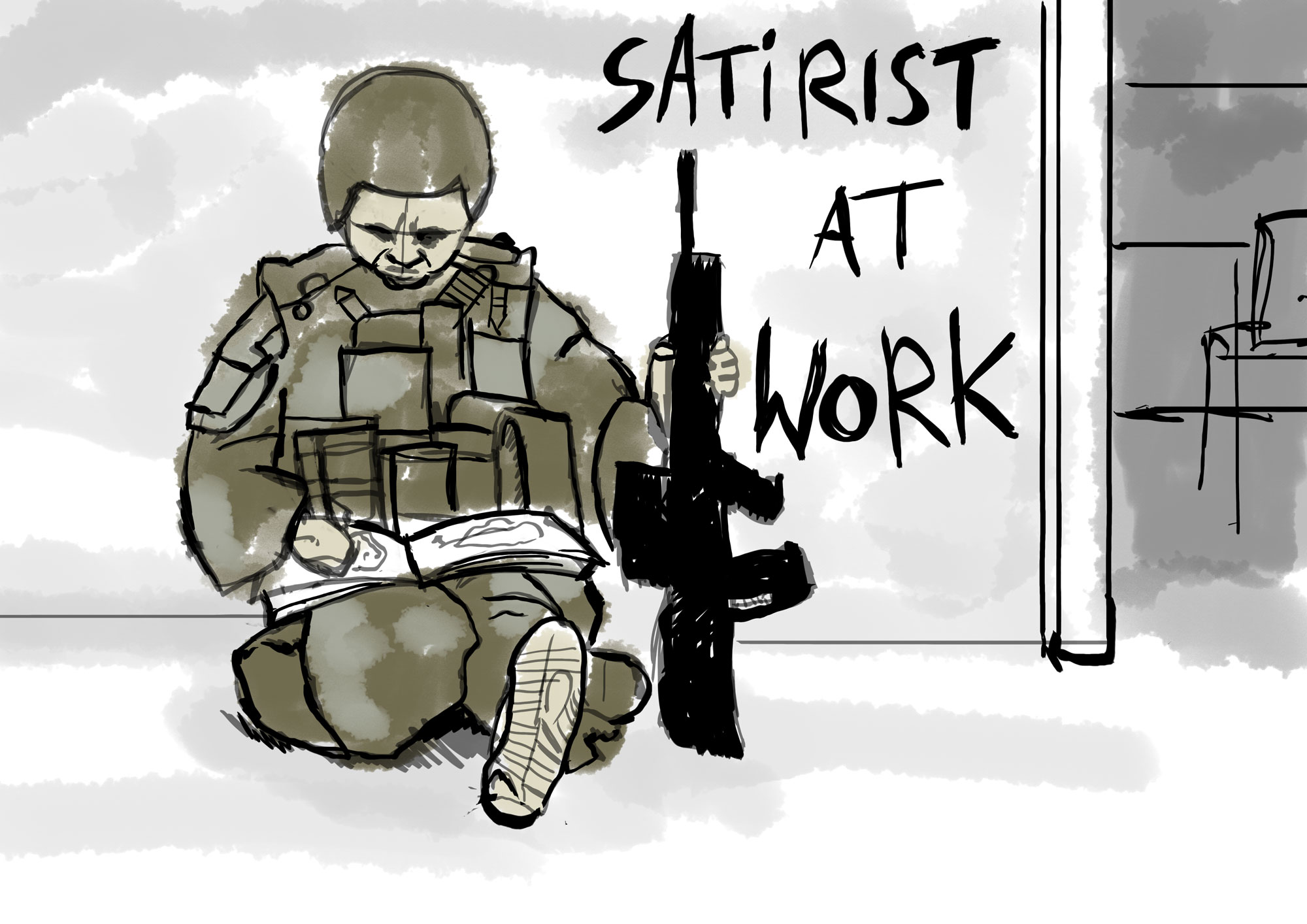 satirist digital drawing